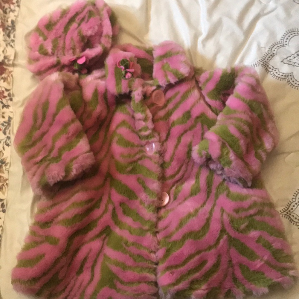 Corky & Company fleece lined coat with hat